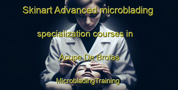 Skinart Advanced microblading specialization courses in Acupe De Brotas | #MicrobladingTraining #MicrobladingClasses #SkinartTraining-Brazil