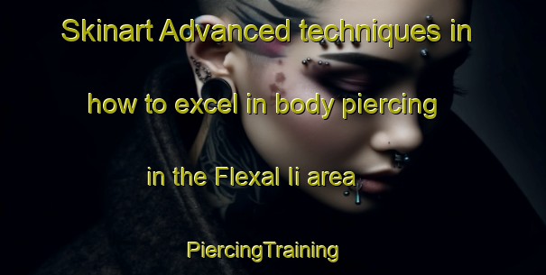 Skinart Advanced techniques in how to excel in body piercing in the Flexal Ii area | PiercingTraining | PiercingClasses | SkinartTraining-Brazil