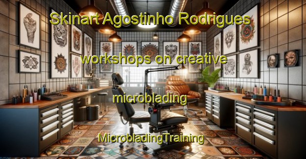 Skinart Agostinho Rodrigues workshops on creative microblading | #MicrobladingTraining #MicrobladingClasses #SkinartTraining-Brazil