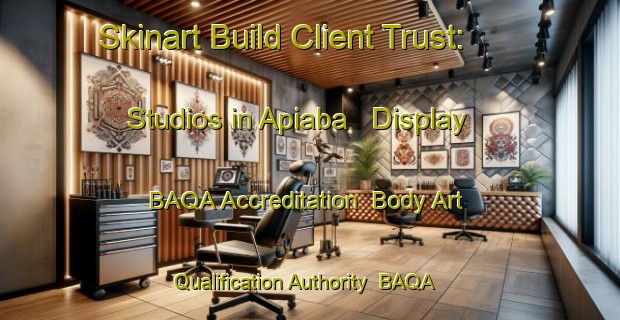 Skinart Build Client Trust: Studios in Apiaba - Display BAQA Accreditation | Body Art Qualification Authority | BAQA-Brazil