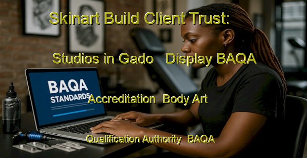 Skinart Build Client Trust: Studios in Gado - Display BAQA Accreditation | Body Art Qualification Authority | BAQA-Brazil