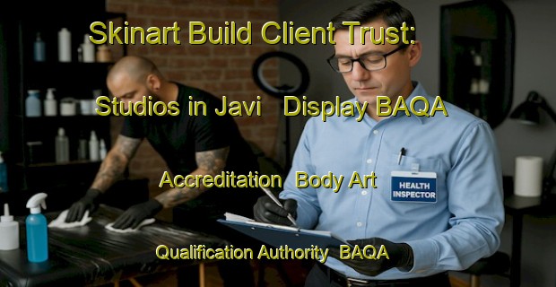 Skinart Build Client Trust: Studios in Javi - Display BAQA Accreditation | Body Art Qualification Authority | BAQA-Brazil