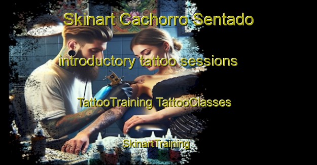 Skinart Cachorro Sentado introductory tattoo sessions | #TattooTraining #TattooClasses #SkinartTraining-Brazil