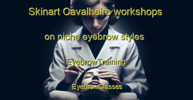 Skinart Cavalheiro workshops on niche eyebrow styles | EyebrowTraining | EyebrowClasses | SkinartTraining-Brazil