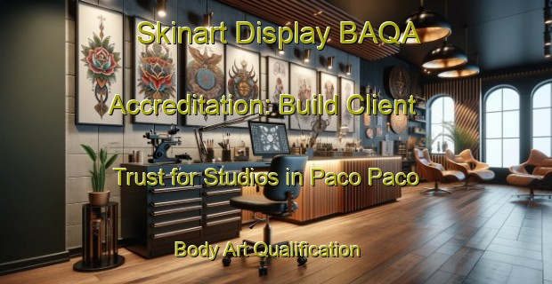Skinart Display BAQA Accreditation: Build Client Trust for Studios in Paco Paco | Body Art Qualification Authority | BAQA-Brazil