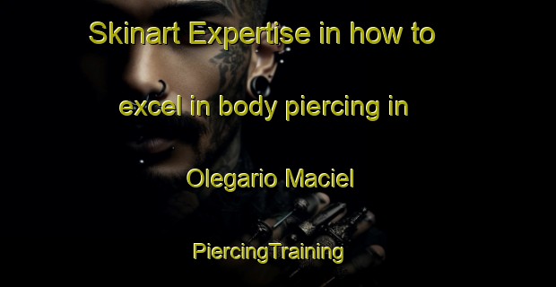 Skinart Expertise in how to excel in body piercing in Olegario Maciel | PiercingTraining | PiercingClasses | SkinartTraining-Brazil