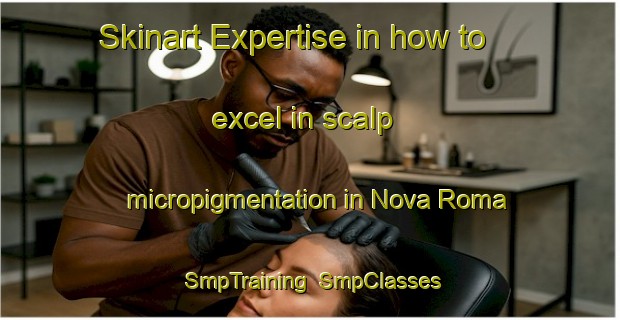 Skinart Expertise in how to excel in scalp micropigmentation in Nova Roma | SmpTraining | SmpClasses | SkinartTraining-Brazil