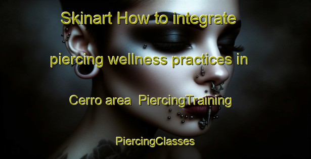 Skinart How to integrate piercing wellness practices in Cerro area | #PiercingTraining #PiercingClasses #SkinartTraining-Brazil