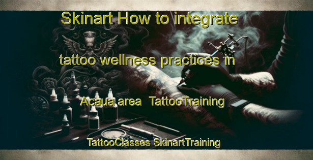 Skinart How to integrate tattoo wellness practices in Acaua area | #TattooTraining #TattooClasses #SkinartTraining-Brazil