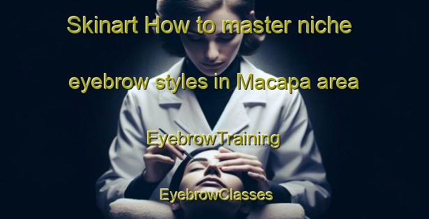 Skinart How to master niche eyebrow styles in Macapa area | EyebrowTraining | EyebrowClasses | SkinartTraining-Brazil