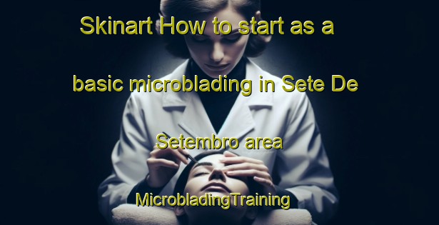 Skinart How to start as a basic microblading in Sete De Setembro area | MicrobladingTraining | MicrobladingClasses | SkinartTraining-Brazil