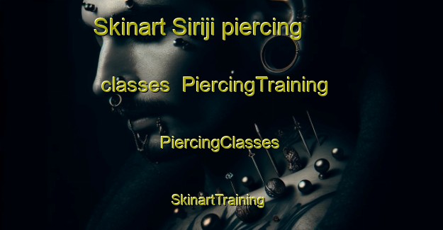 Skinart Siriji piercing classes | #PiercingTraining #PiercingClasses #SkinartTraining-Brazil