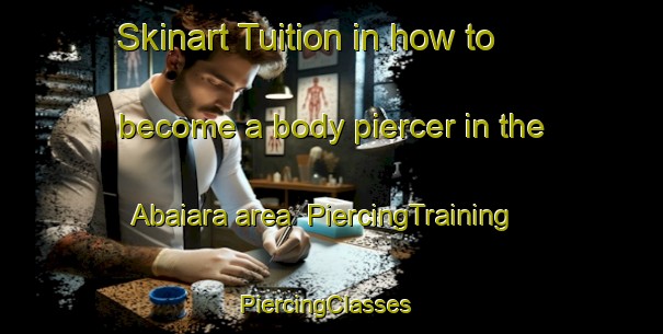 Skinart Tuition in how to become a body piercer in the Abaiara area | PiercingTraining | PiercingClasses | SkinartTraining-Brazil