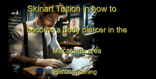 Skinart Tuition in how to become a body piercer in the Macacaria area | PiercingTraining | PiercingClasses | SkinartTraining-Brazil